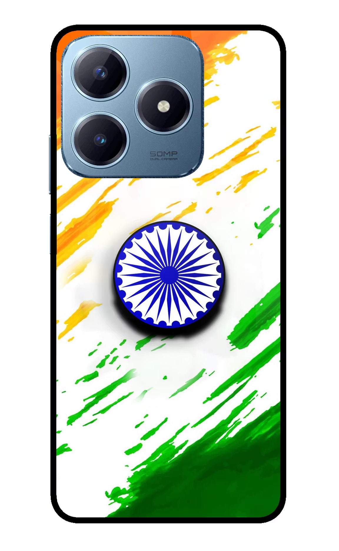 Indian Flag Ashoka Chakra Realme Narzo N63 Pop Case by Casekaro