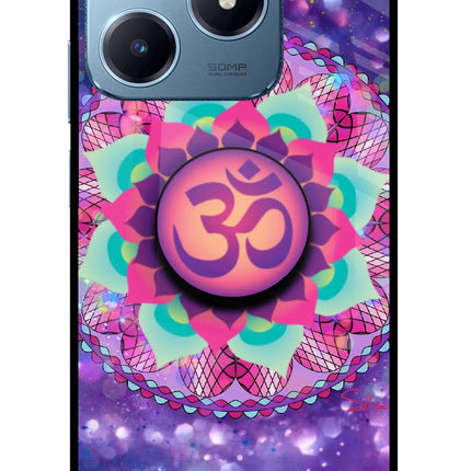 Om Purple Realme Narzo N63 Pop Case by Casekaro