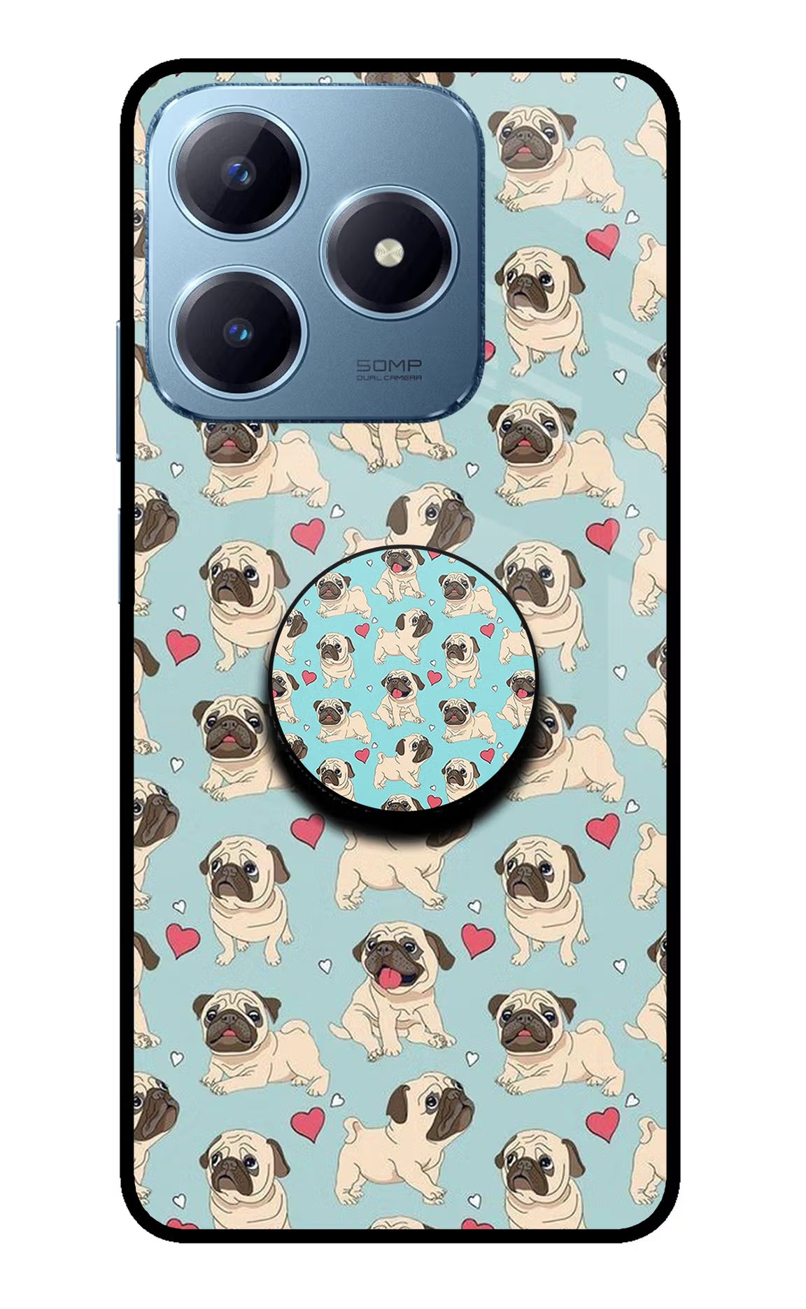 Pug Dog Realme Narzo N63 Pop Case by Casekaro