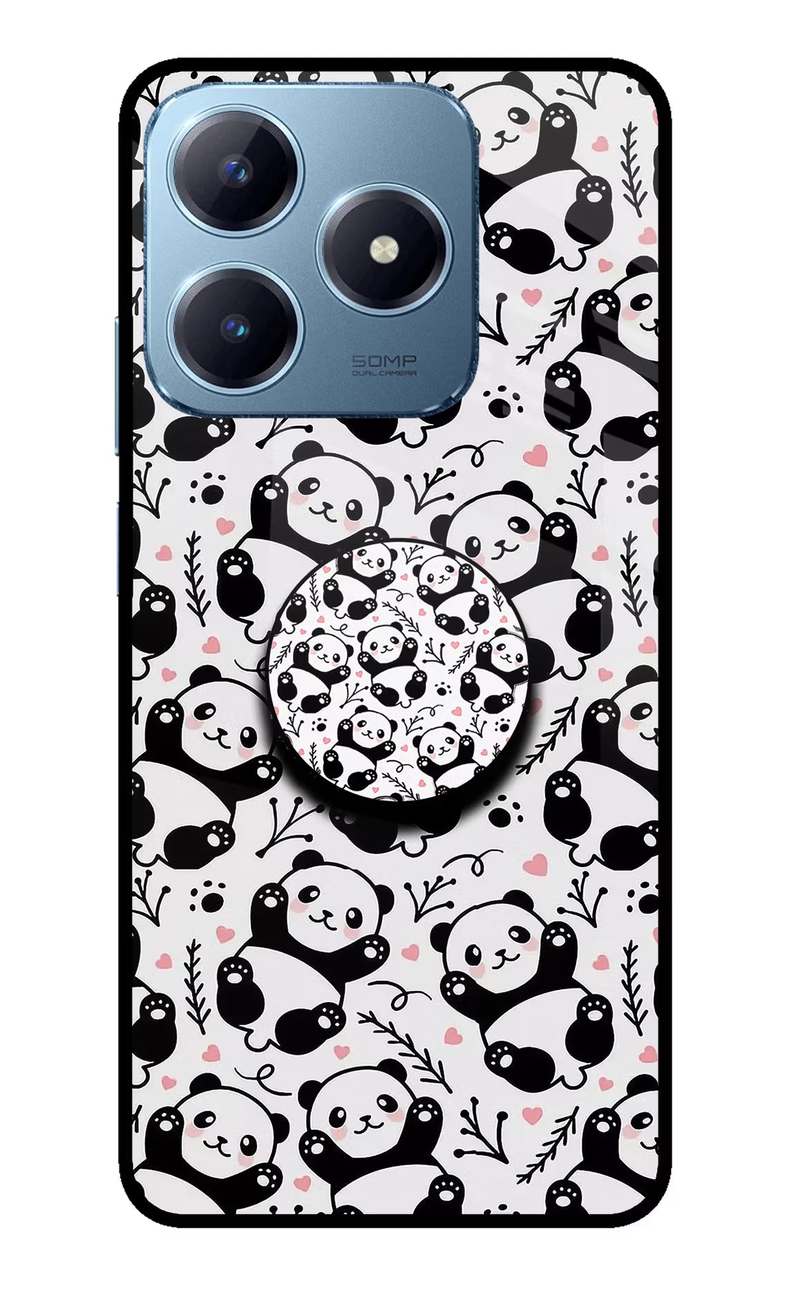 Cute Panda Realme Narzo N63 Pop Case by Casekaro