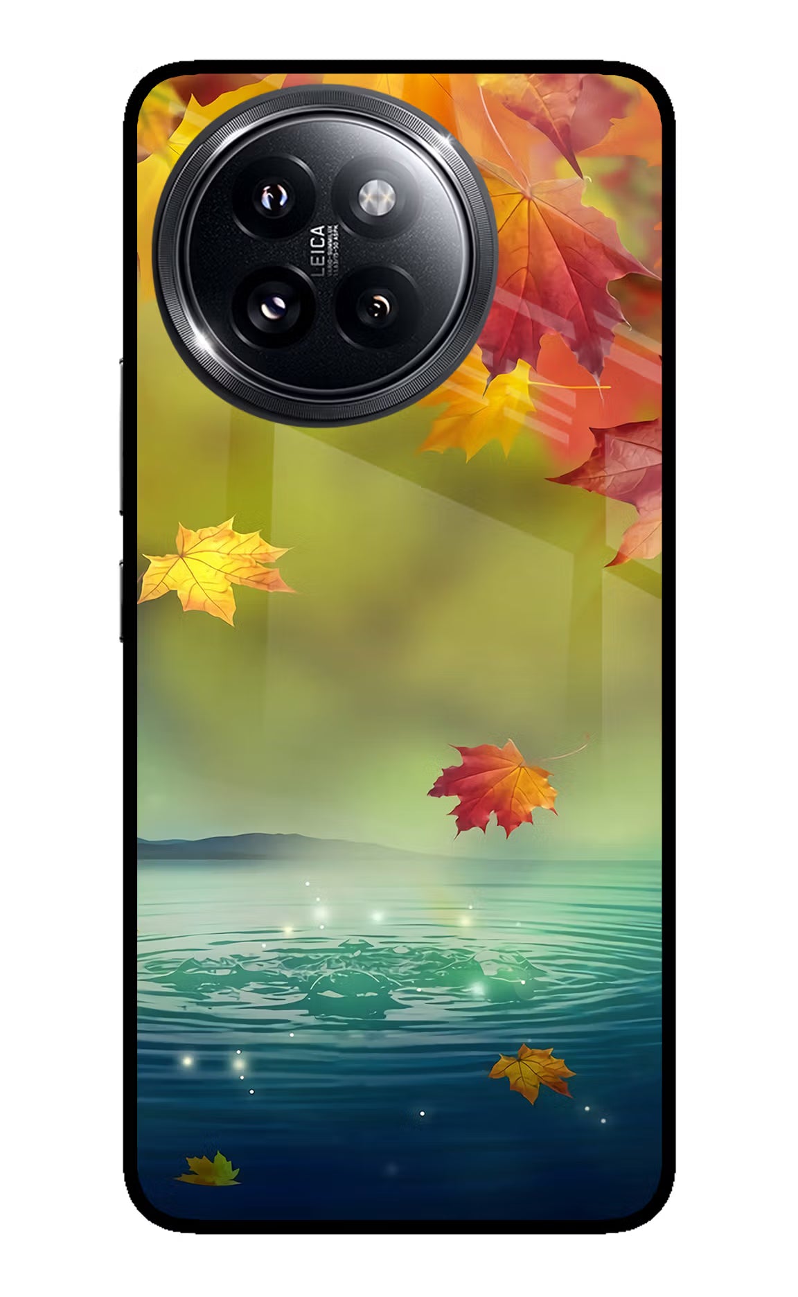 Flowers Xiaomi 14 Civi Glass Case Back Cover by Casekaro