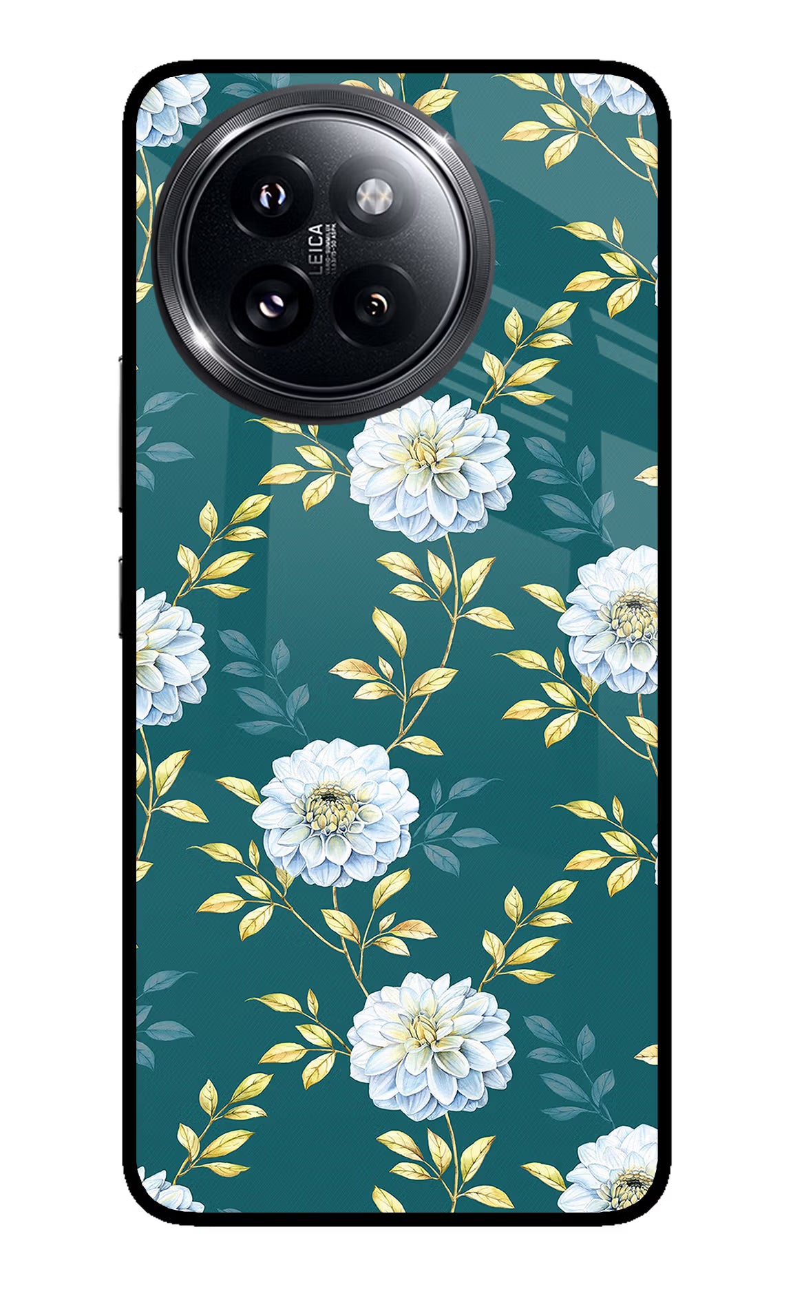 Flowers Xiaomi 14 Civi Glass Case