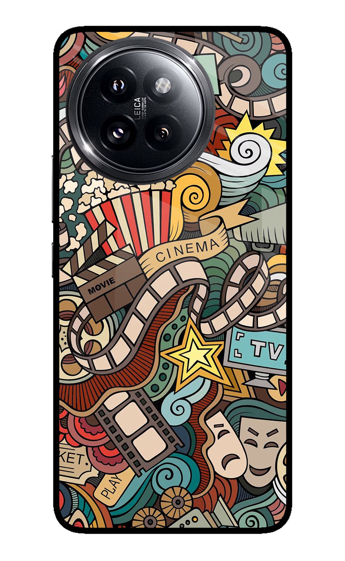 Cinema Abstract Xiaomi 14 Civi Glass Case