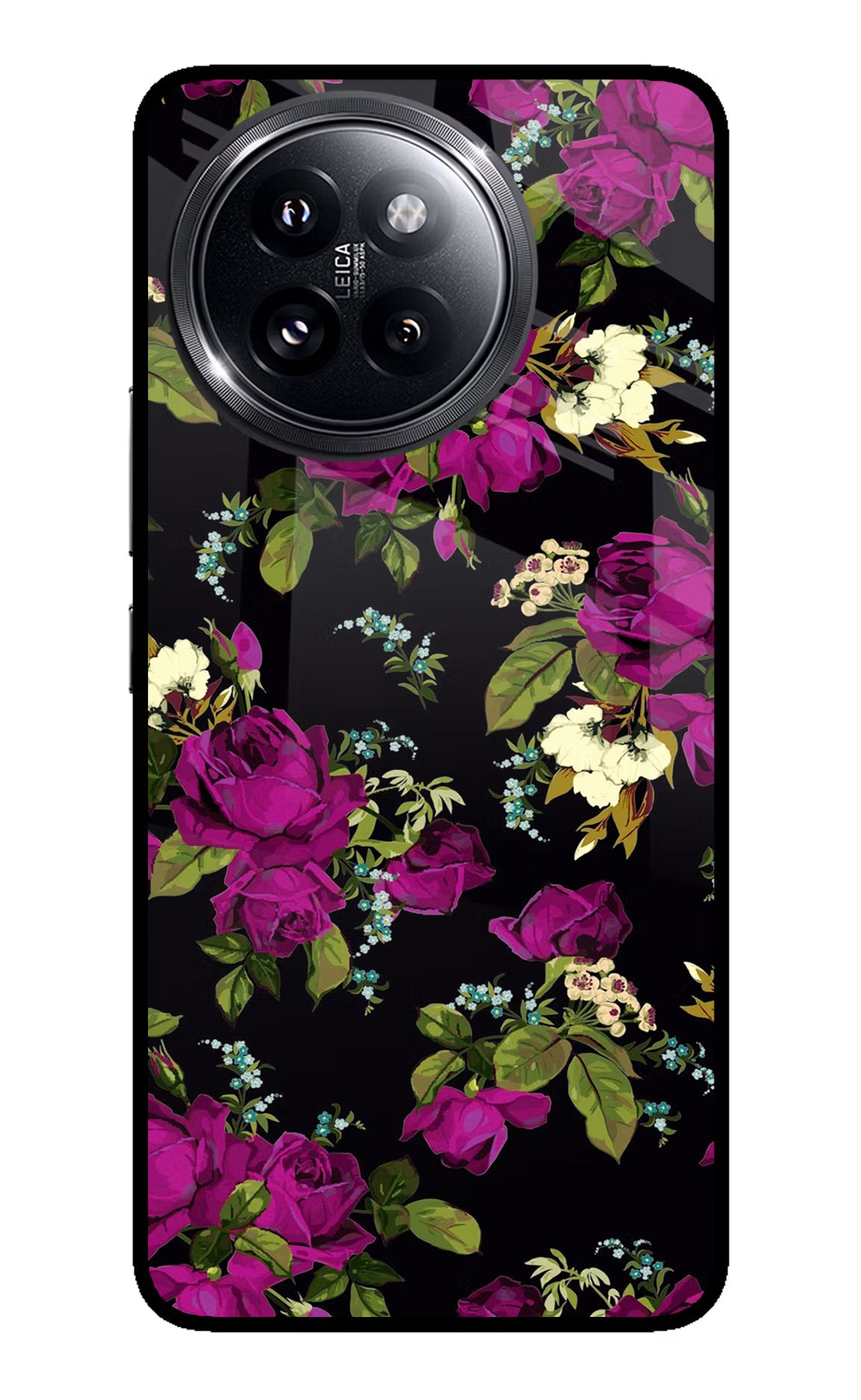 Flowers Xiaomi 14 Civi Glass Case