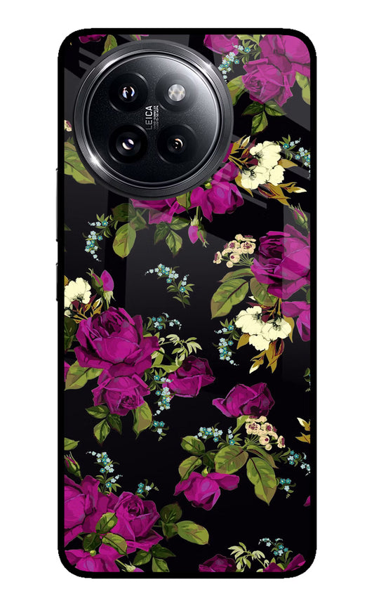 Flowers Xiaomi 14 Civi Glass Case