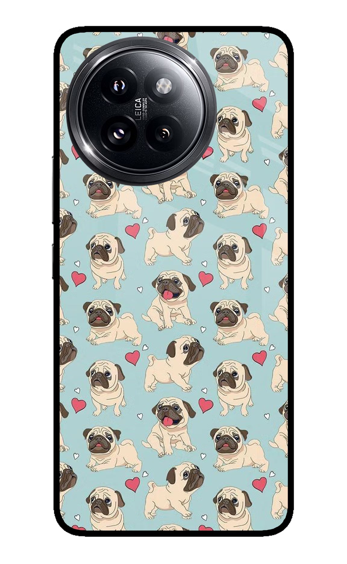 Pug Dog Xiaomi 14 Civi Glass Case