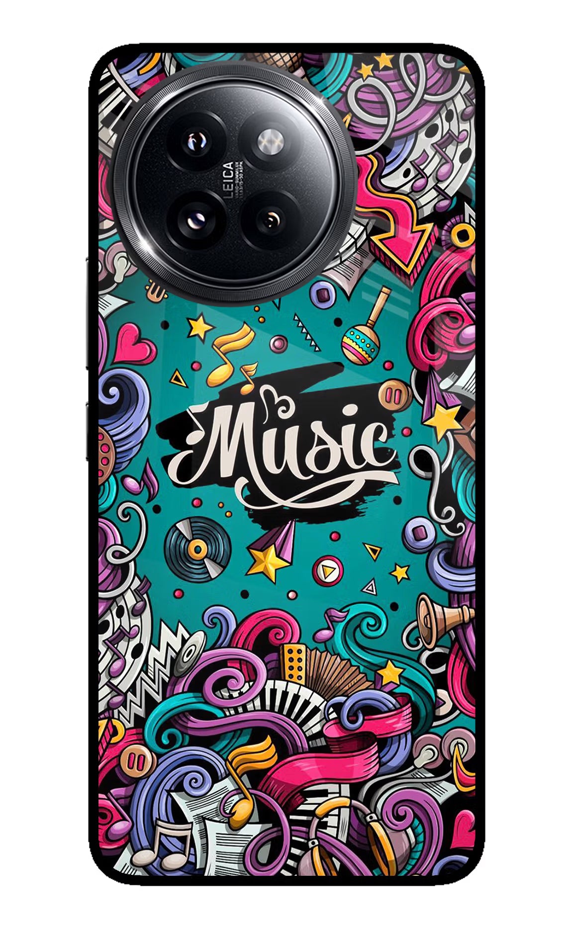 Music Graffiti Xiaomi 14 Civi Glass Case