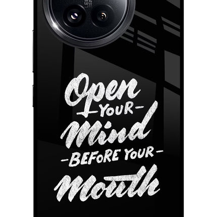 Open Your Mind Before Your Mouth Xiaomi 14 Civi Glass Case Back Cover by Casekaro