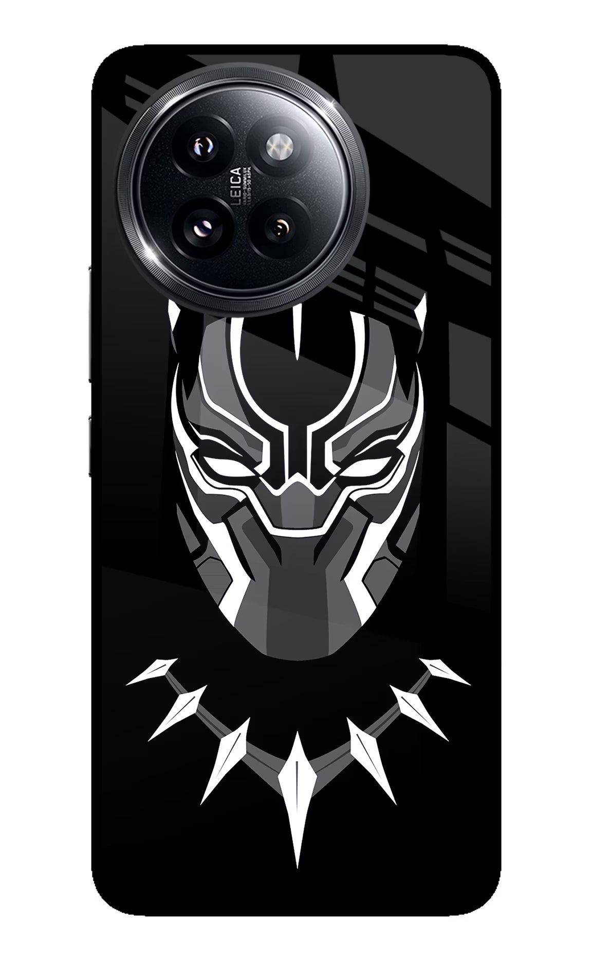 Black Panther Xiaomi 14 Civi Glass Case Back Cover by Casekaro