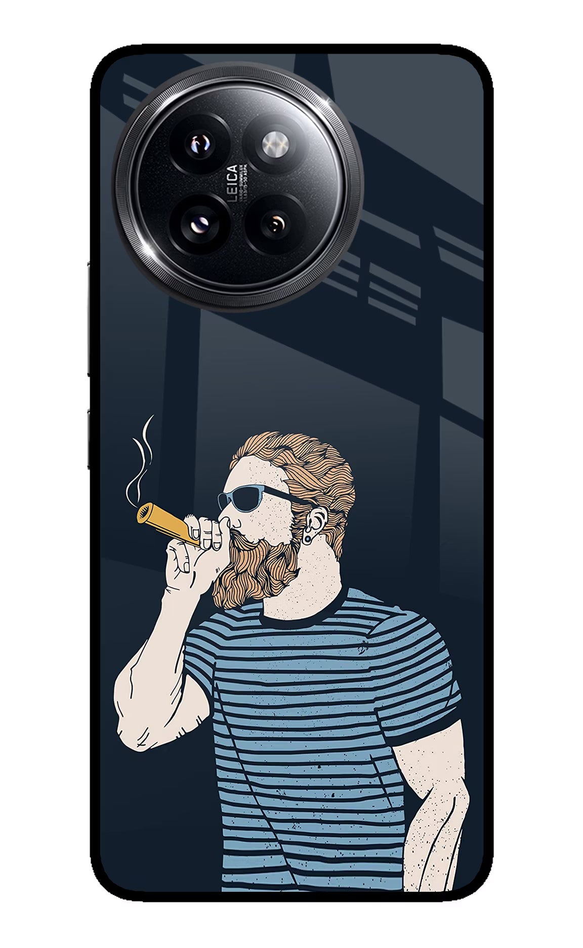 Smoking Xiaomi 14 Civi Glass Case Back Cover by Casekaro