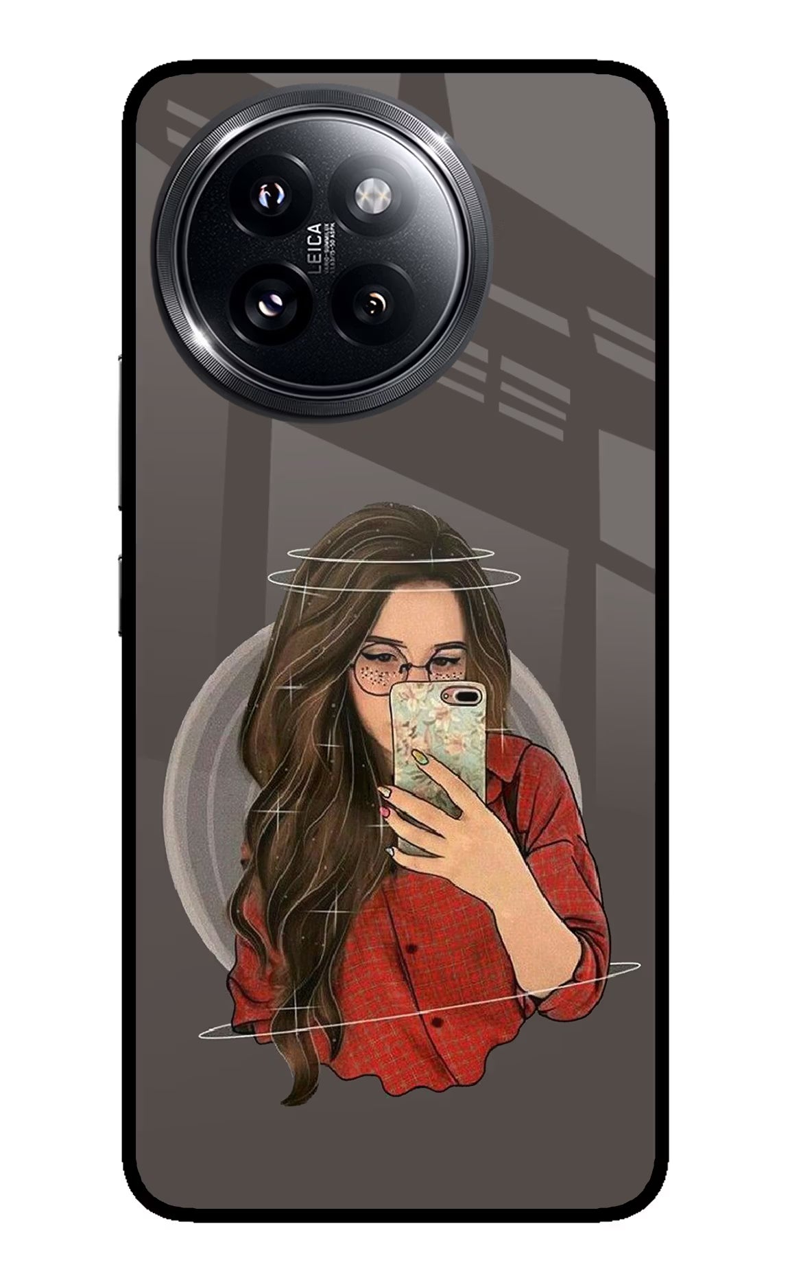 Selfie Queen Xiaomi 14 Civi Glass Case Back Cover by Casekaro