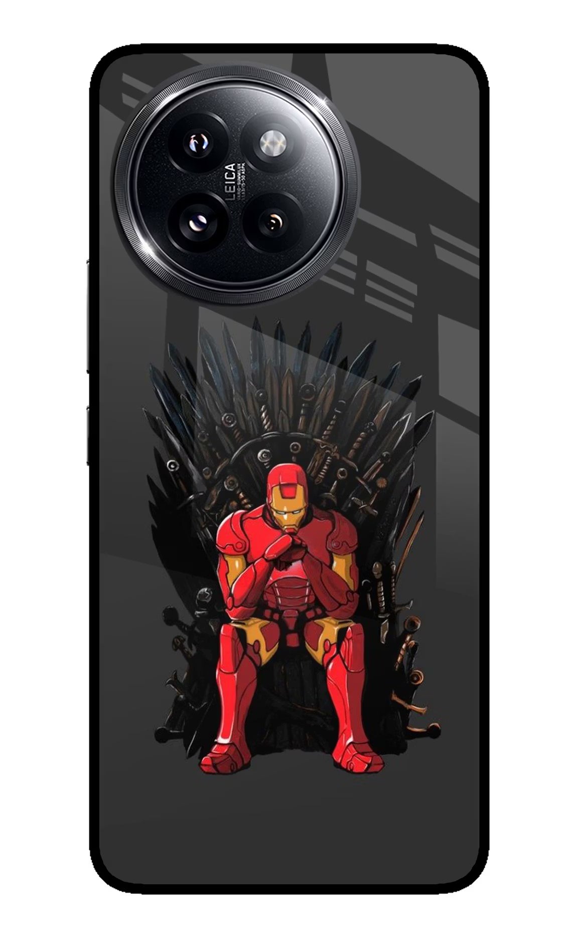 Ironman Throne Xiaomi 14 Civi Glass Case Back Cover by Casekaro