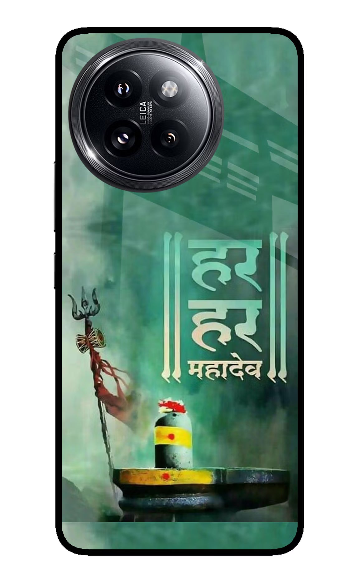 Har Har Mahadev Shivling Xiaomi 14 Civi Glass Case Back Cover by Casekaro