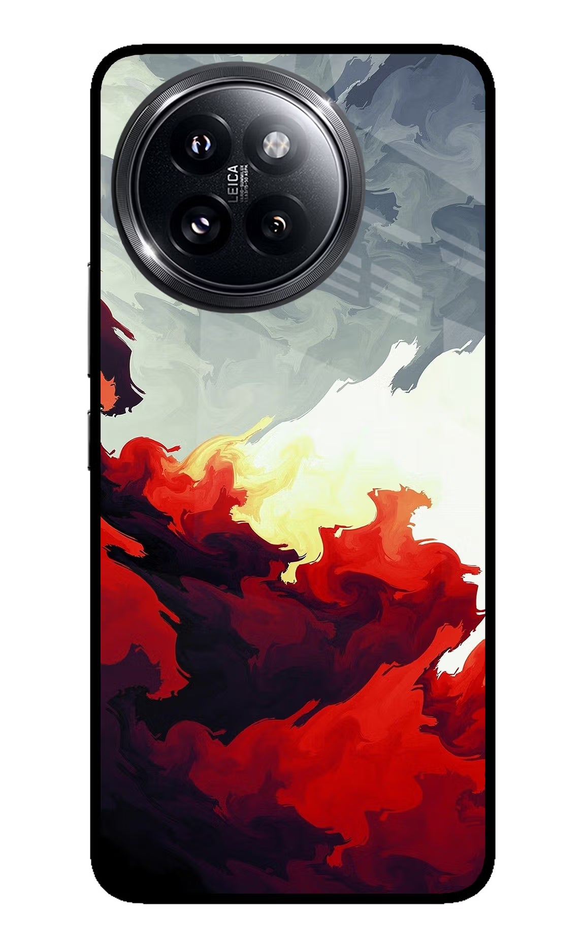 Fire Cloud Xiaomi 14 Civi Glass Case Back Cover by Casekaro