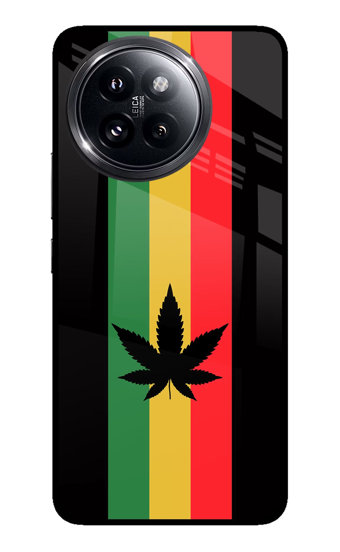 Weed Flag Xiaomi 14 Civi Glass Case Back Cover by Casekaro