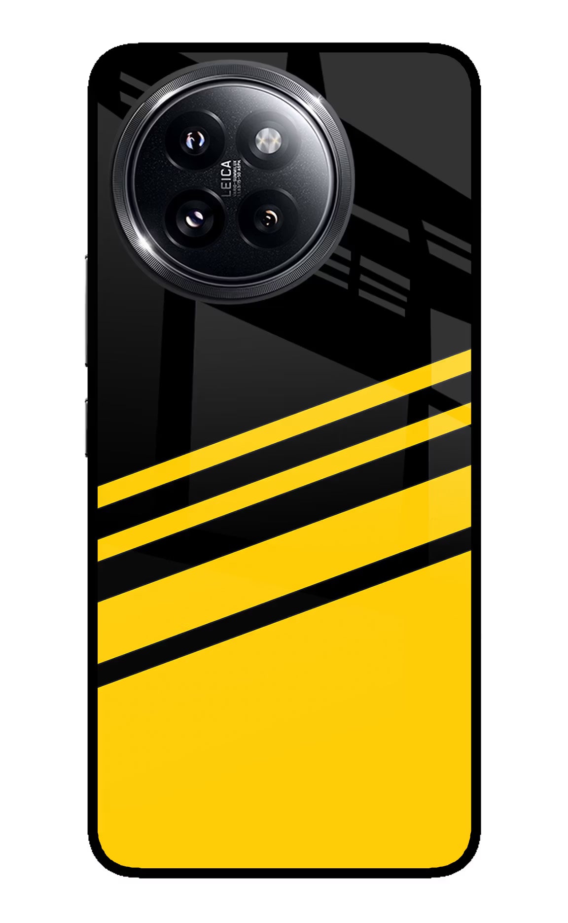 Yellow Shades Xiaomi 14 Civi Glass Case Back Cover by Casekaro