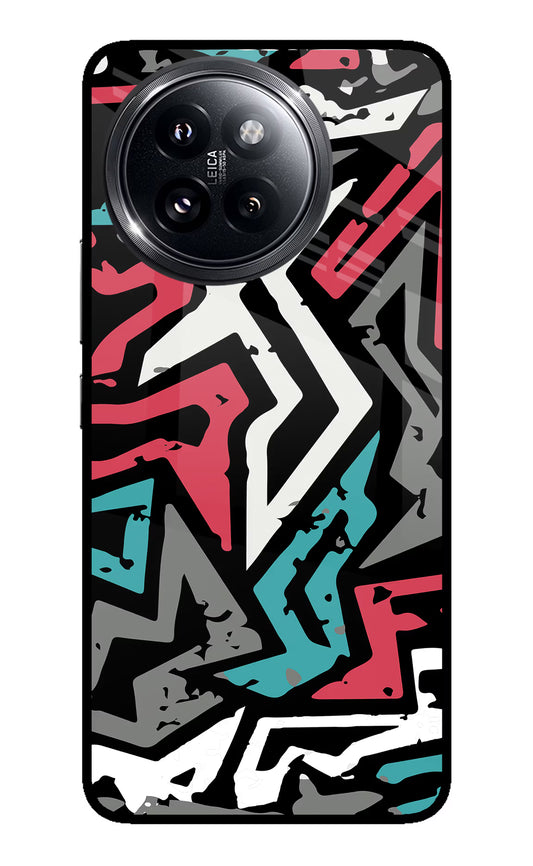 Geometric Graffiti Xiaomi 14 Civi Glass Case