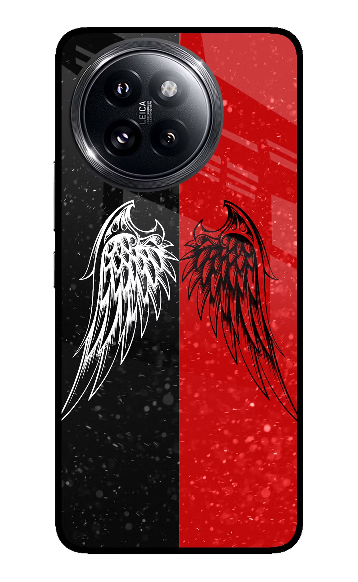Wings Xiaomi 14 Civi Glass Case Back Cover by Casekaro