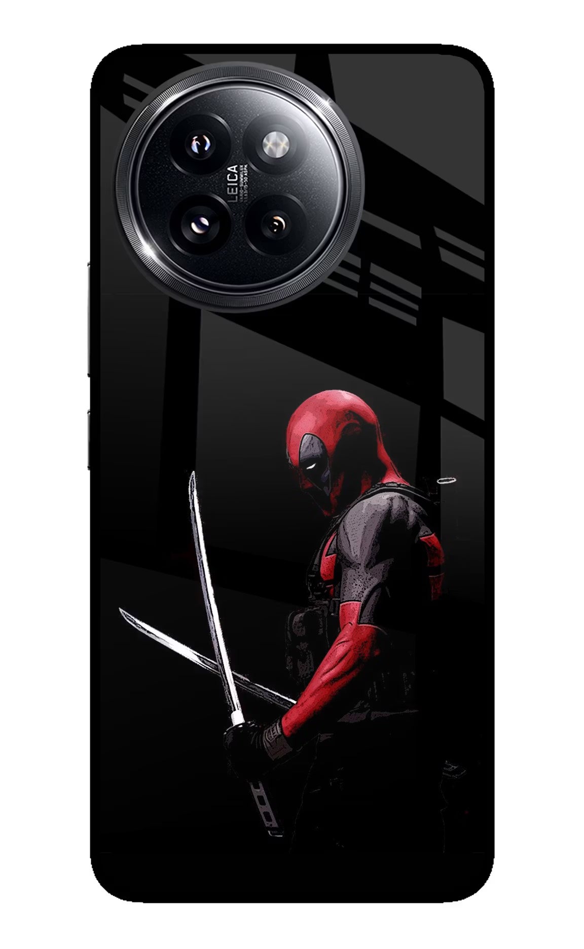 Deadpool Xiaomi 14 Civi Glass Case Back Cover by Casekaro