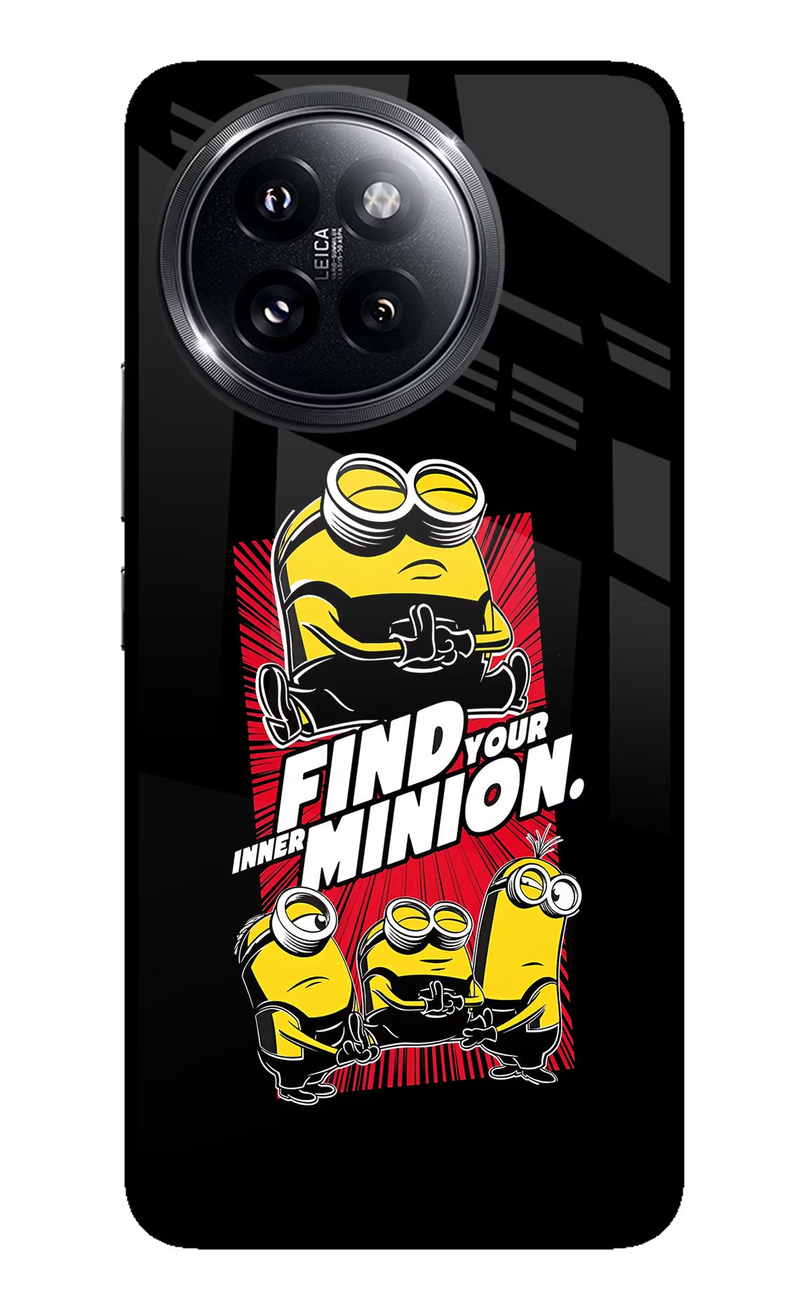Find your inner Minion Xiaomi 14 Civi Glass Case Back Cover by Casekaro