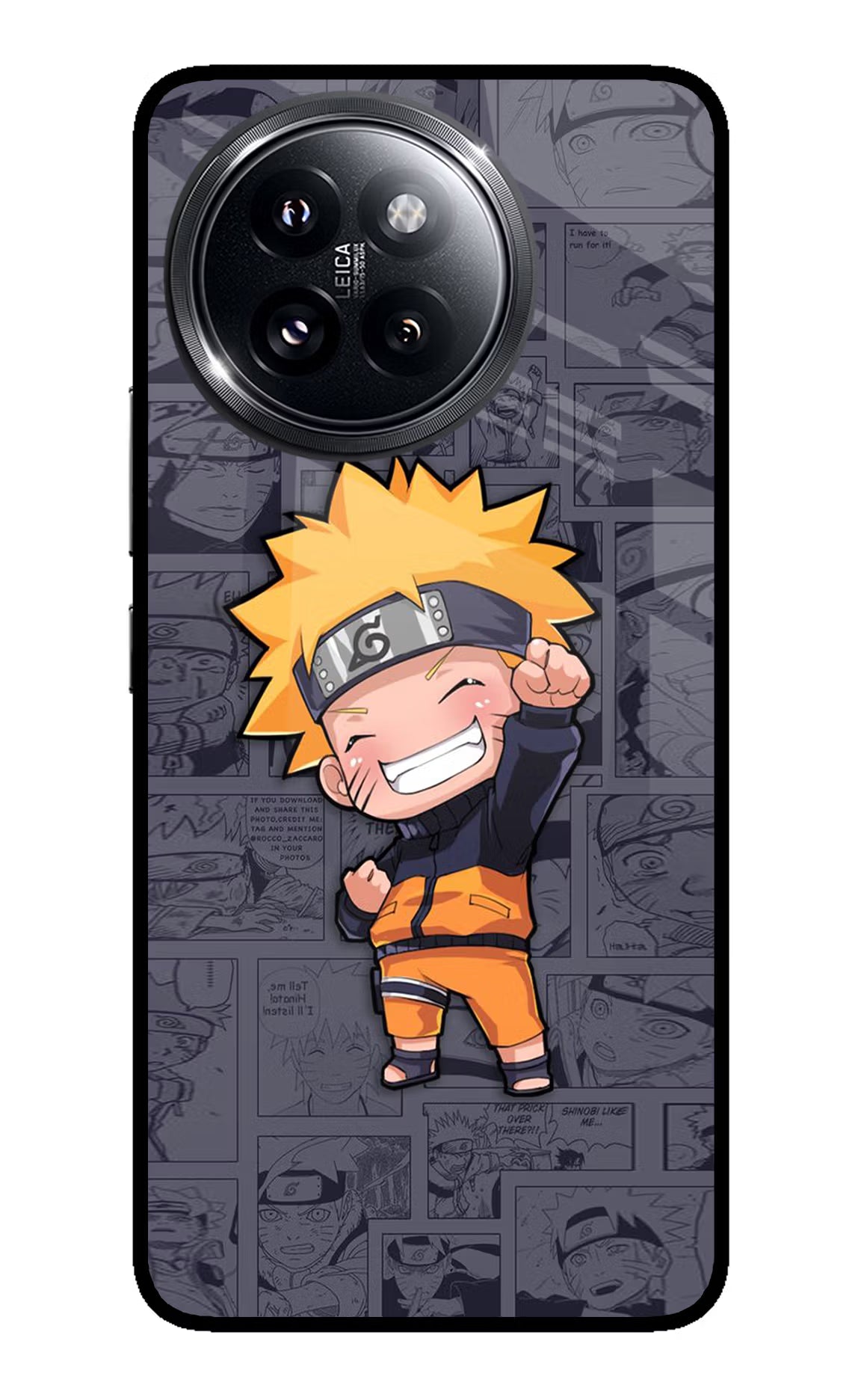 Chota Naruto Xiaomi 14 Civi Glass Case Back Cover by Casekaro