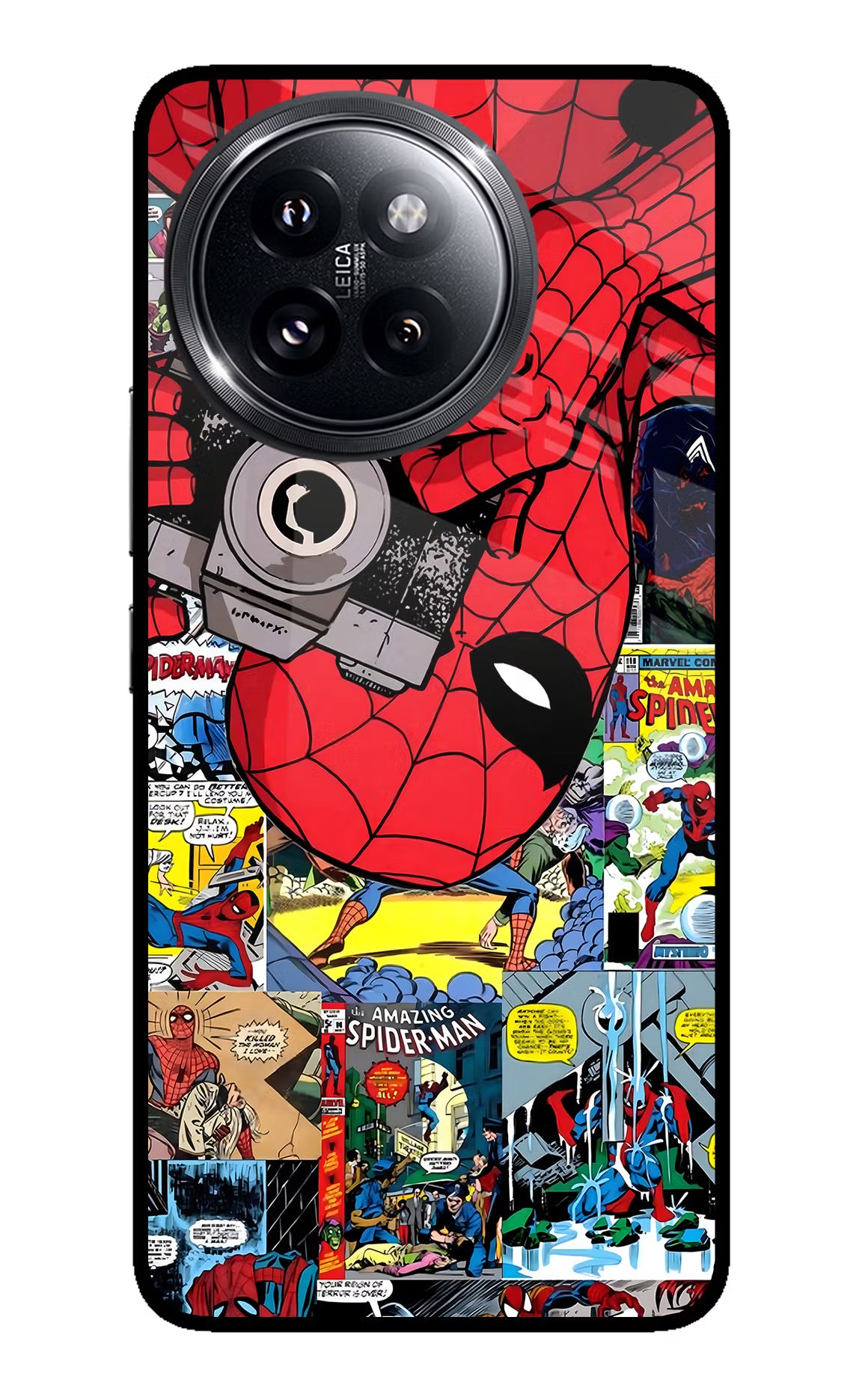 Spider Man Xiaomi 14 Civi Glass Case Back Cover by Casekaro