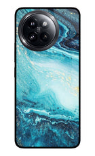 Blue Glitter Marble Xiaomi 14 Civi Glass Case