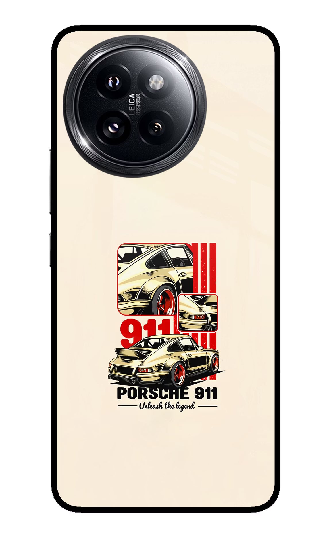 Classic Porsche 911 Xiaomi 14 Civi Glass Case Back Cover by Casekaro