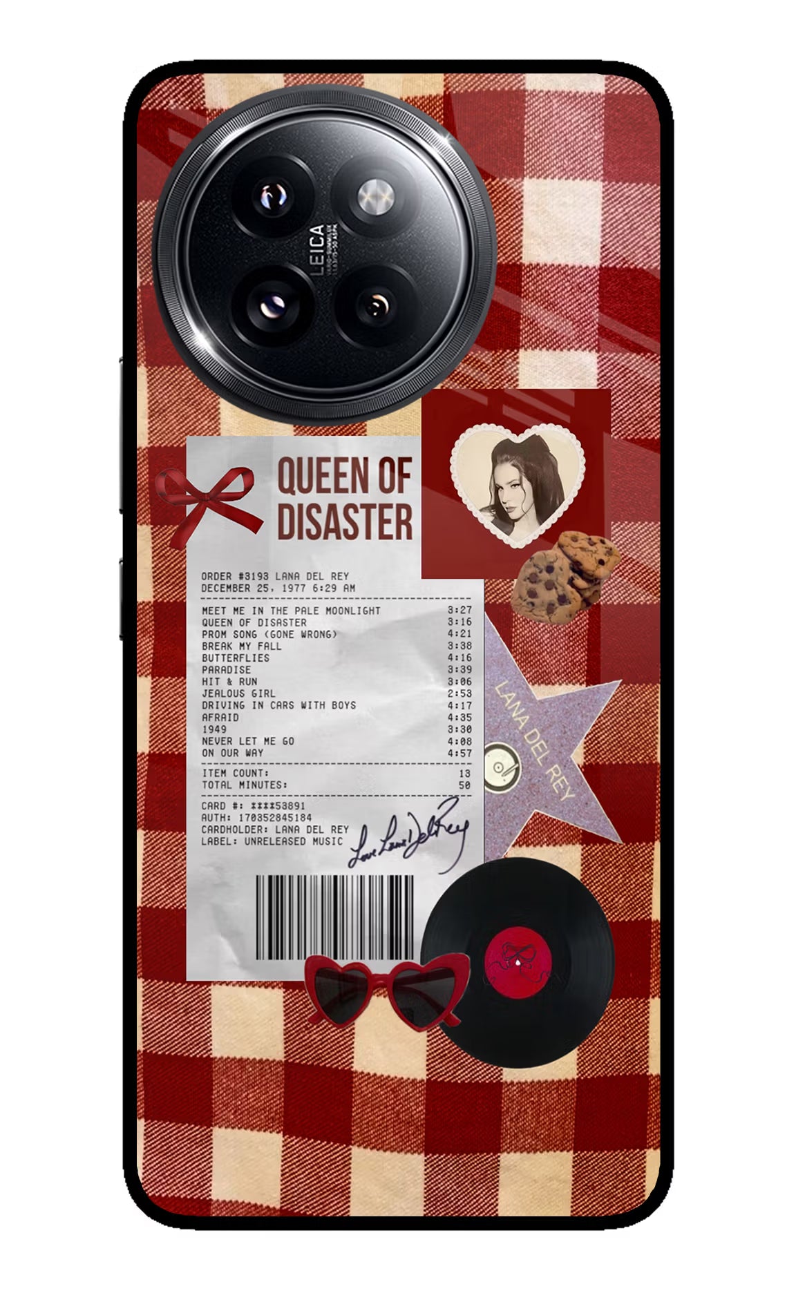 Queen of Disaster Xiaomi 14 Civi Glass Case Back Cover by Casekaro