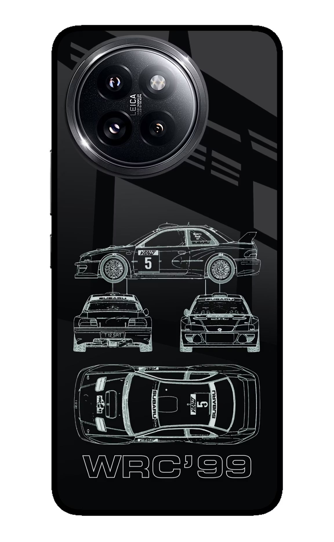 WRC'99 Xiaomi 14 Civi Glass Case Back Cover by Casekaro