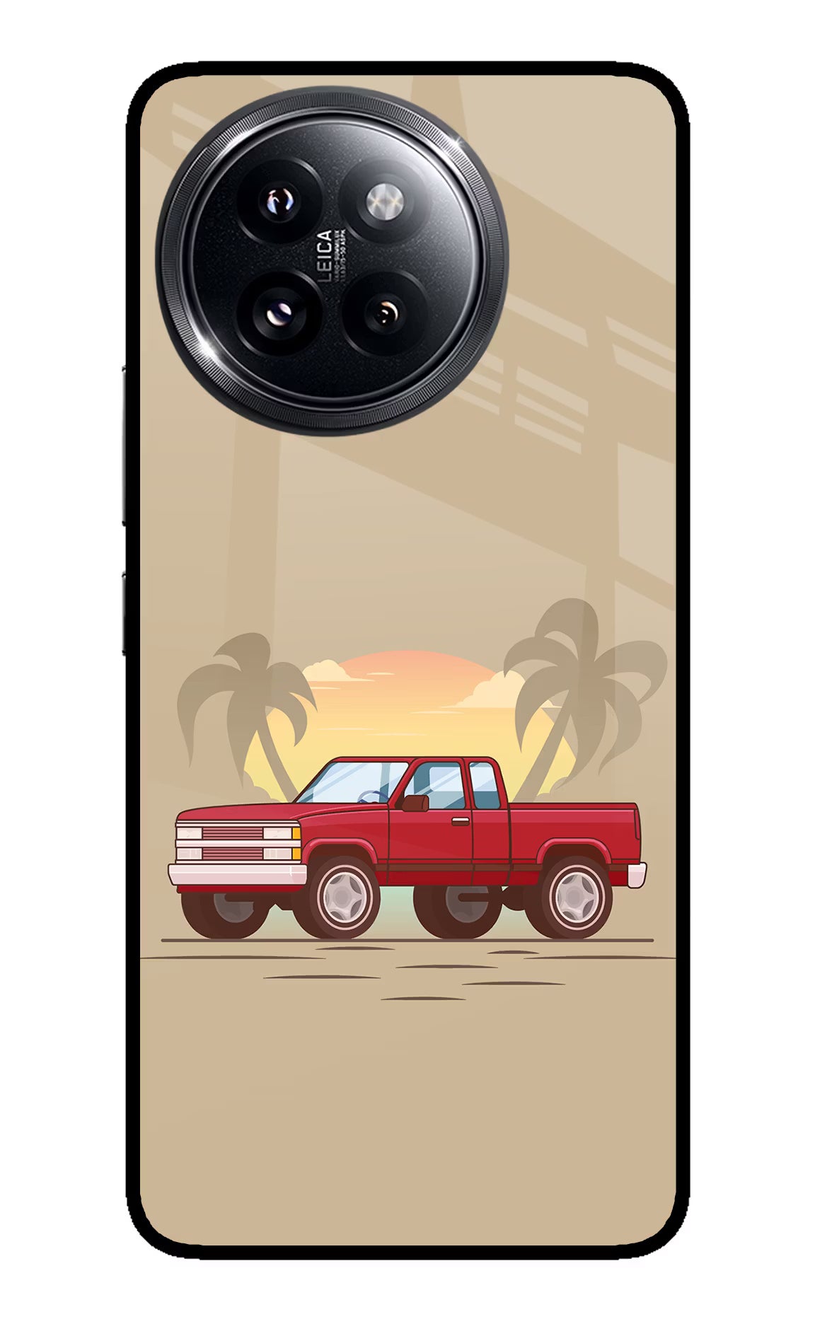 Desert Classic Drive Xiaomi 14 Civi Glass Case Back Cover by Casekaro