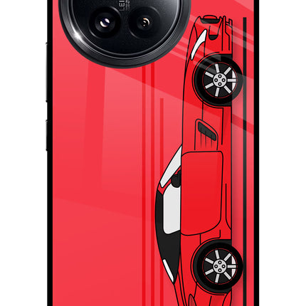 Red Velocity Xiaomi 14 Civi Glass Case Back Cover by Casekaro