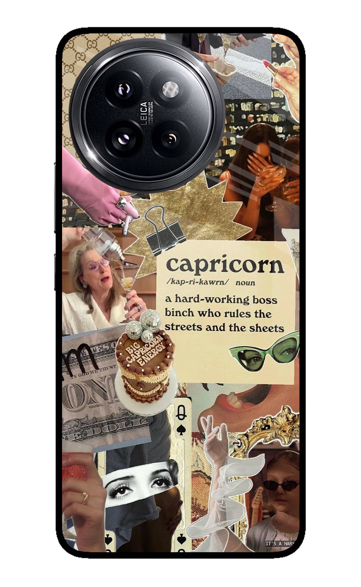 Capricorn Zodiac Xiaomi 14 Civi Glass Case Back Cover by Casekaro