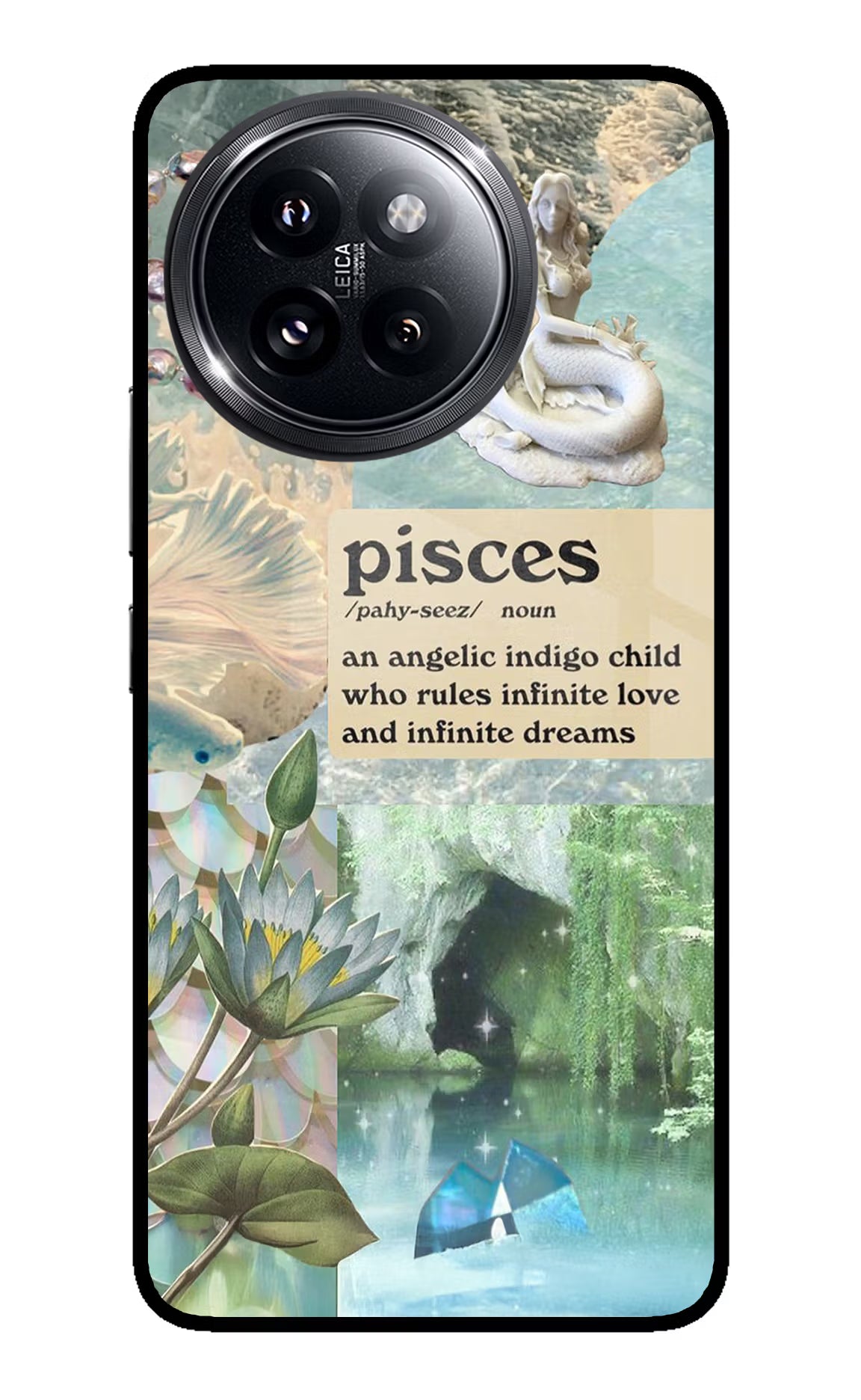 Pisces Zodiac Xiaomi 14 Civi Glass Case Back Cover by Casekaro