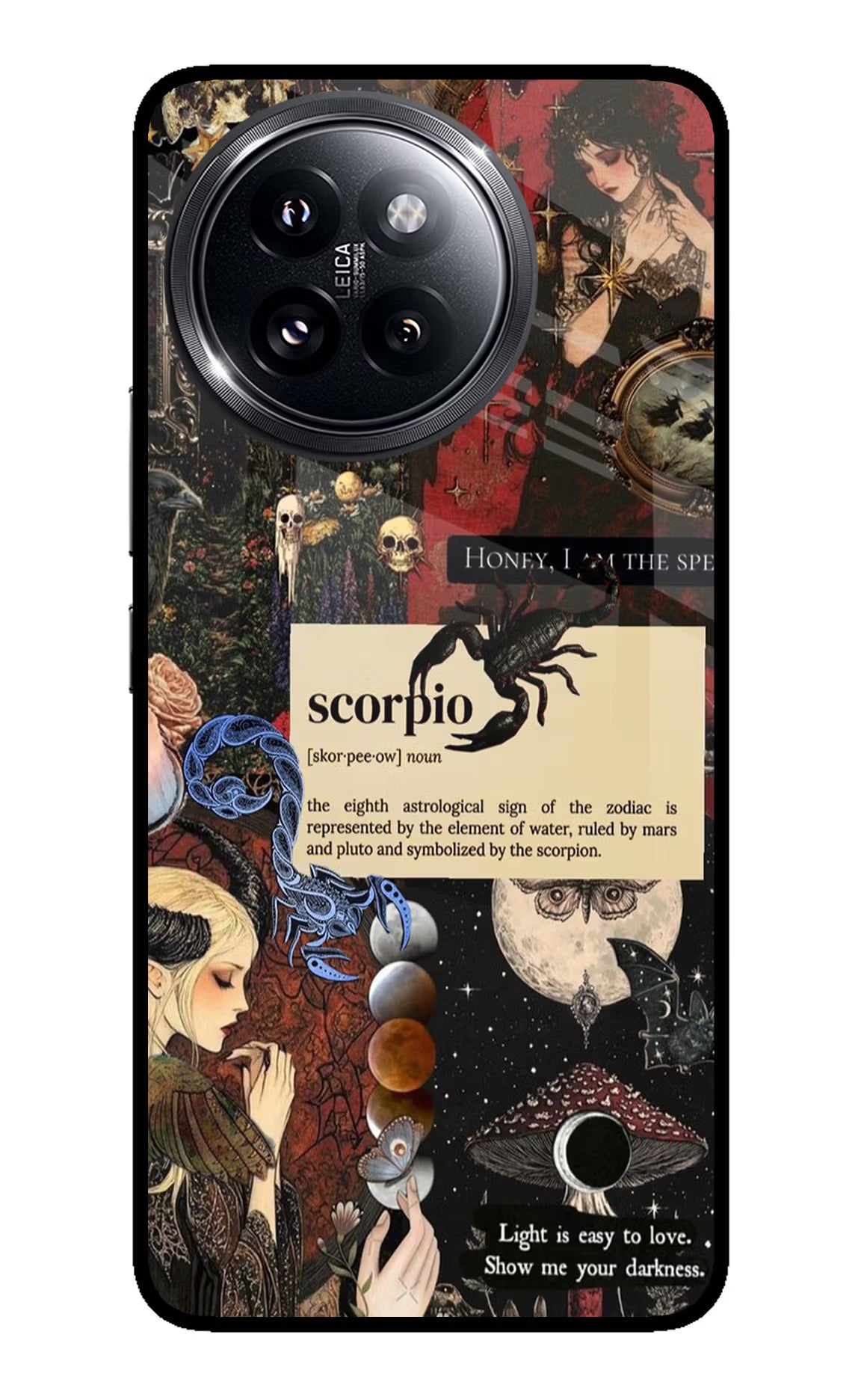 Scorpio Zodiac Xiaomi 14 Civi Glass Case Back Cover by Casekaro