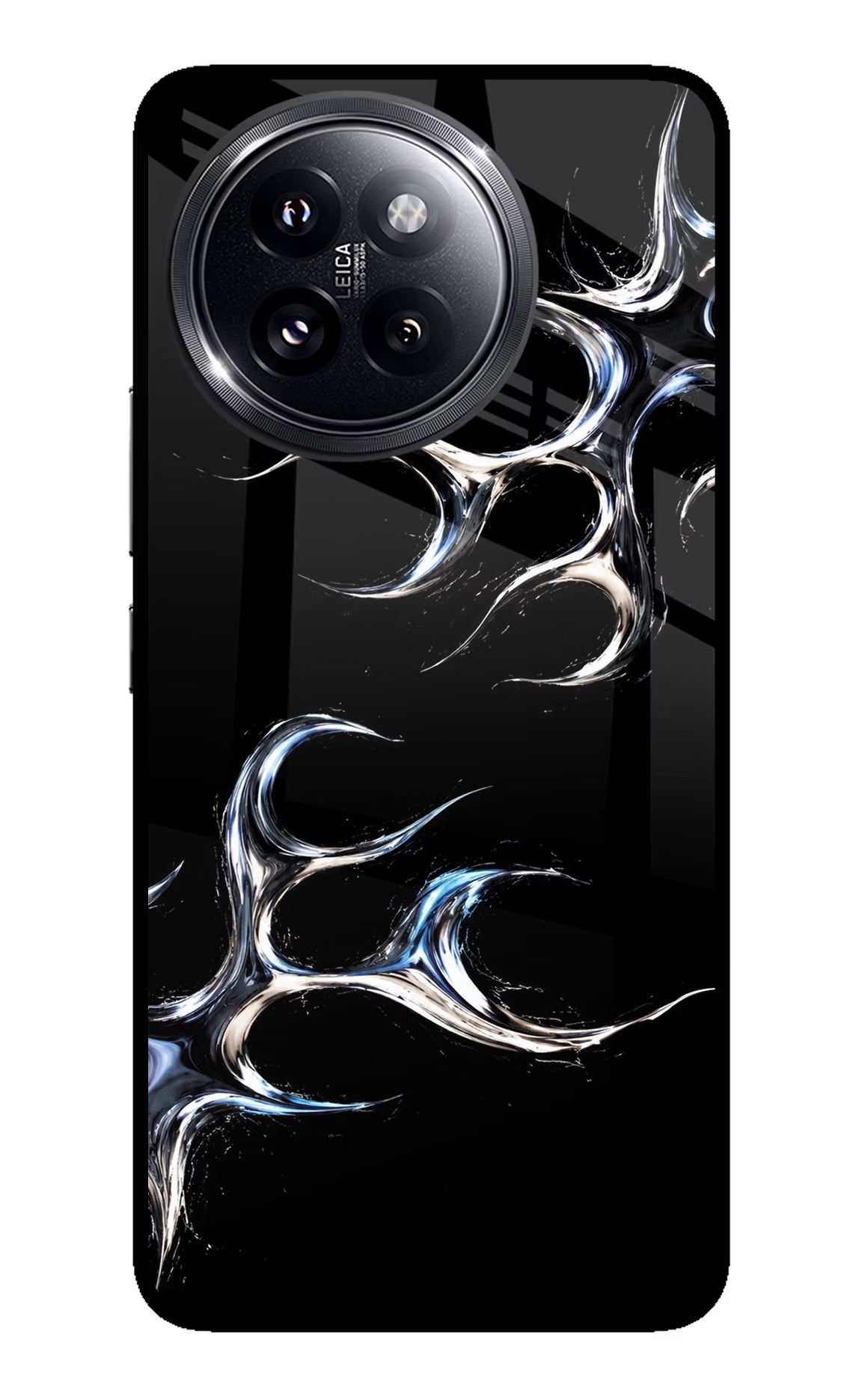 Chrome Tribal Xiaomi 14 Civi Glass Case Back Cover by Casekaro
