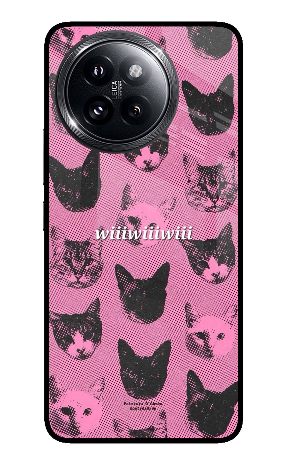 Pink Cats Xiaomi 14 Civi Glass Case Back Cover by Casekaro