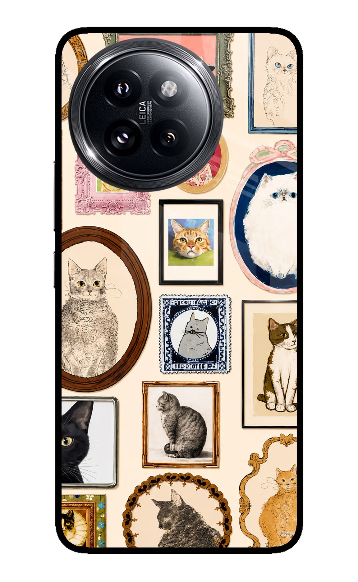 Mirror Cats Xiaomi 14 Civi Glass Case