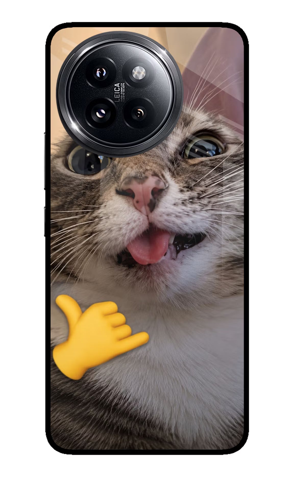 Silly Cat Call Xiaomi 14 Civi Glass Case