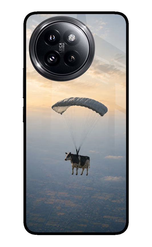 Skydiving Cow Xiaomi 14 Civi Glass Case