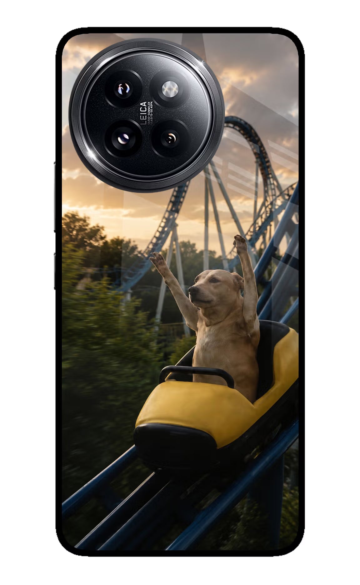 Rollercoaster Dog Xiaomi 14 Civi Glass Case