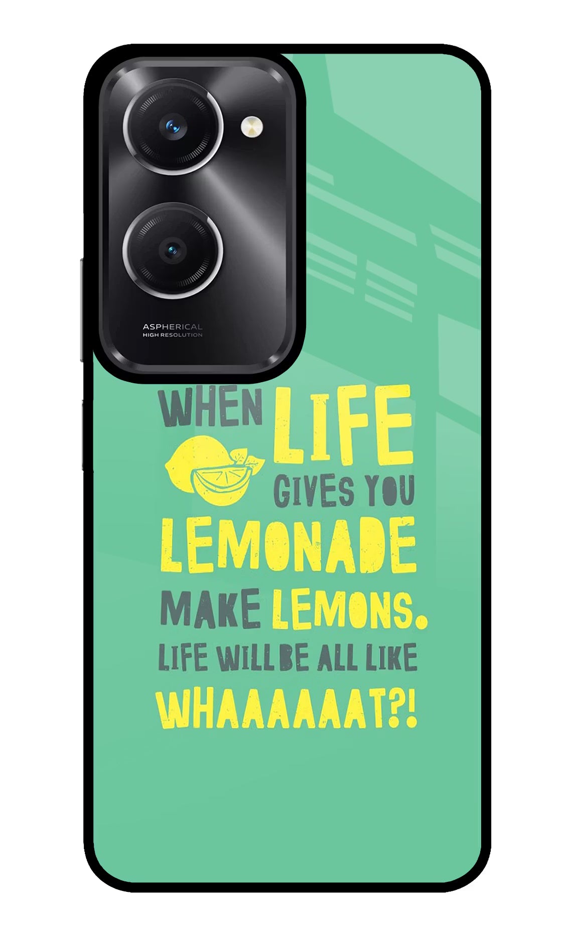 Quote Vivo T3 Lite 5G Glass Case Back Cover by Casekaro