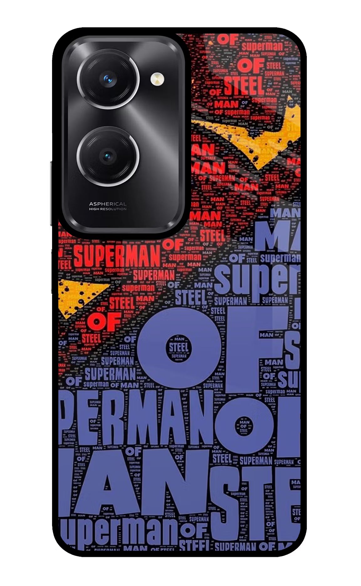 Superman Vivo T3 Lite 5G Glass Case Back Cover by Casekaro