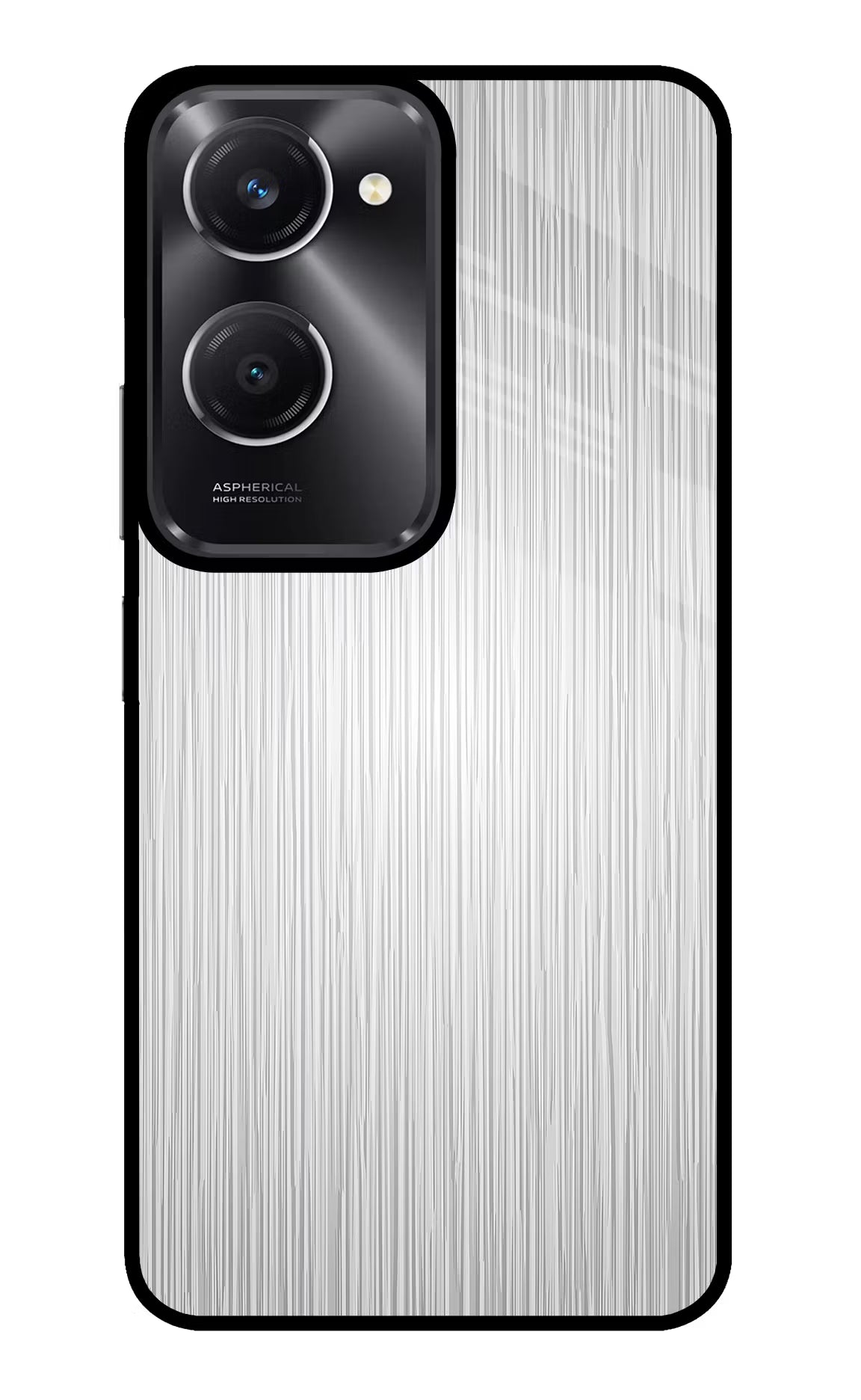Wooden Grey Texture Vivo T3 Lite 5G Glass Case Back Cover by Casekaro