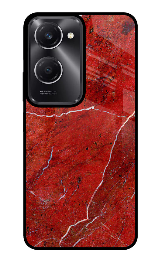Red Marble Design Vivo T3 Lite 5G Glass Case
