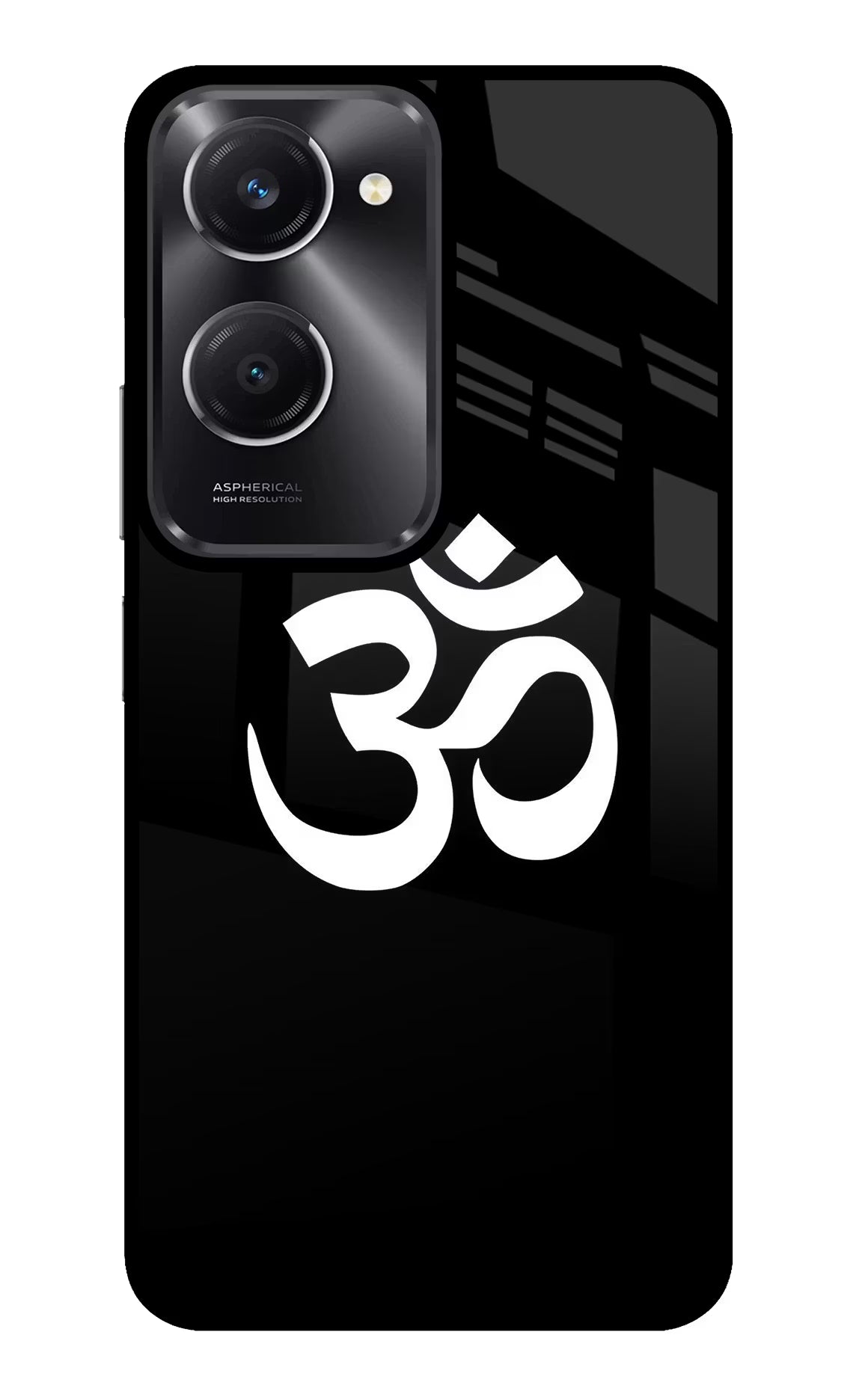 Om Vivo T3 Lite 5G Glass Case Back Cover by Casekaro