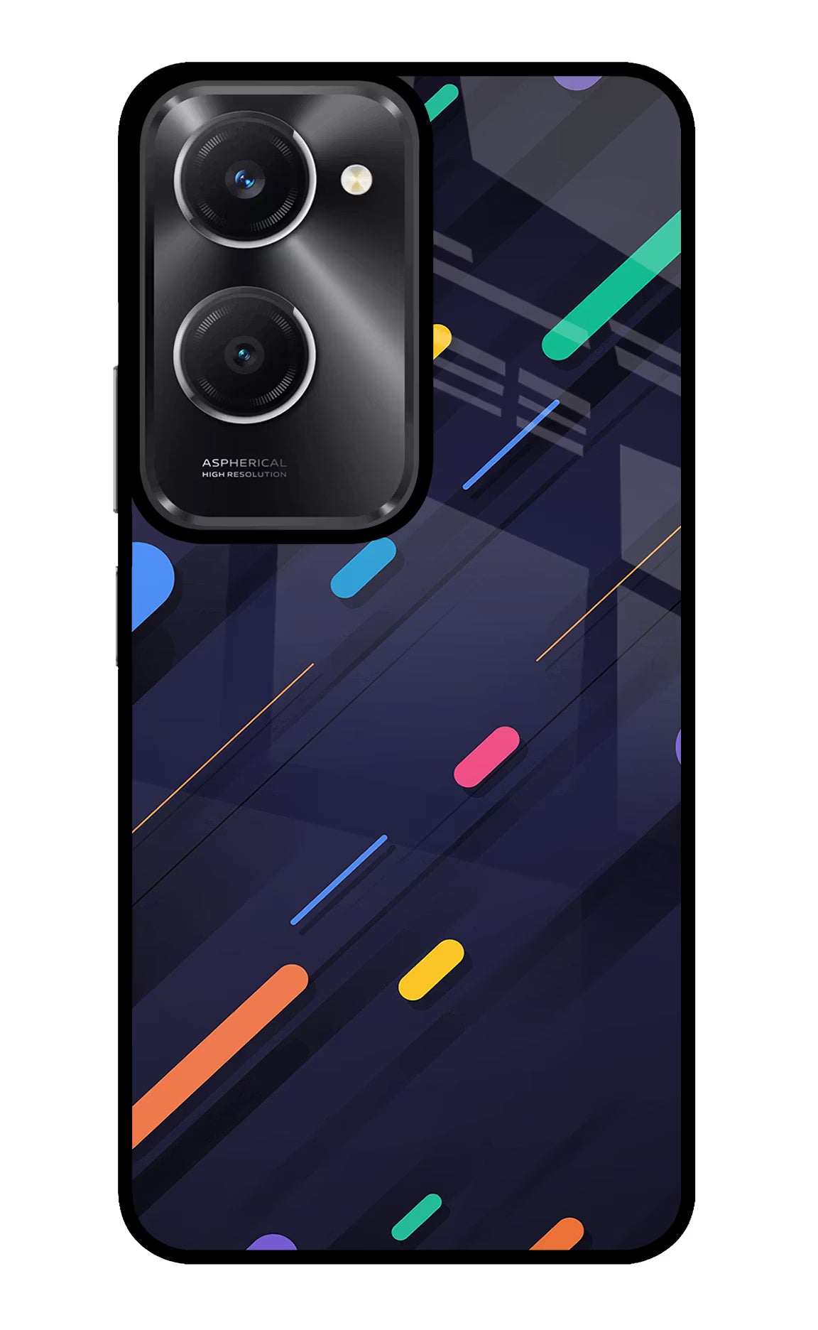 Abstract Design Vivo T3 Lite 5G Glass Case