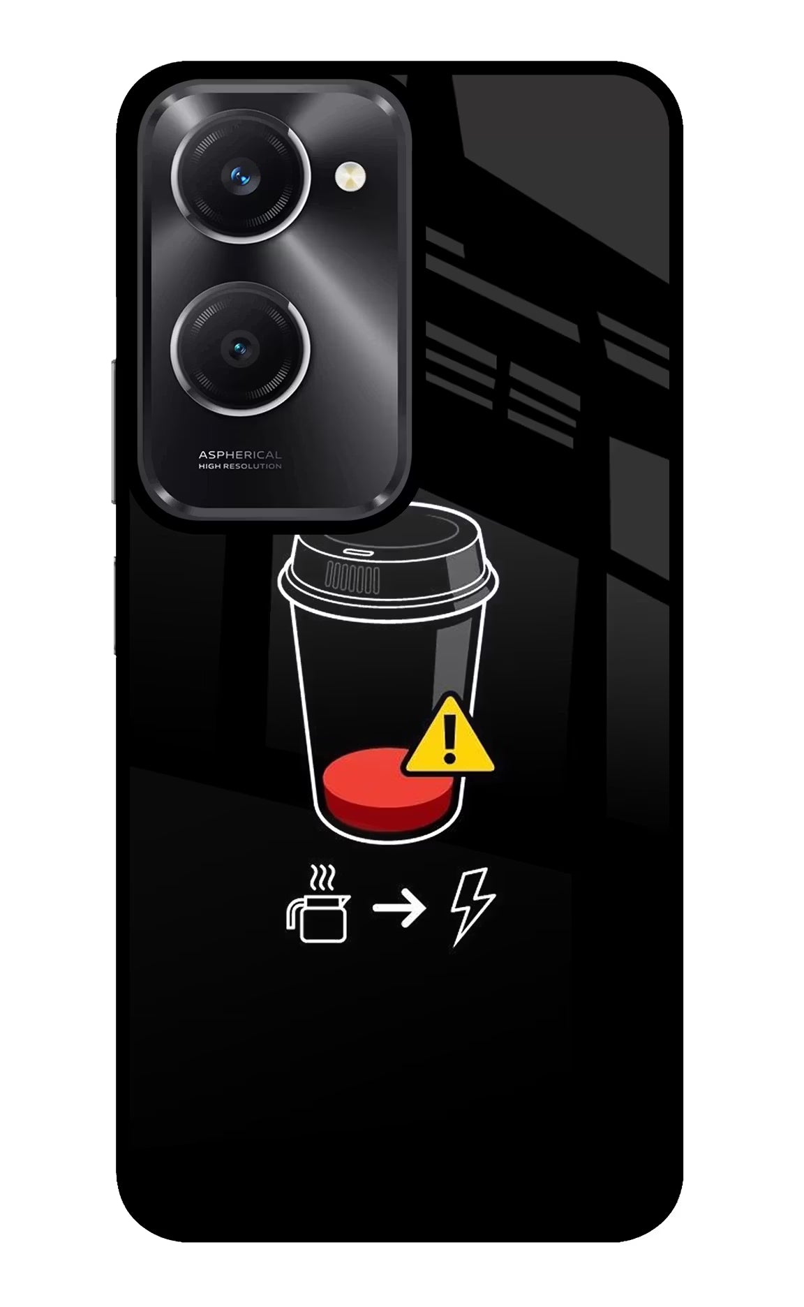 Coffee Vivo T3 Lite 5G Glass Case