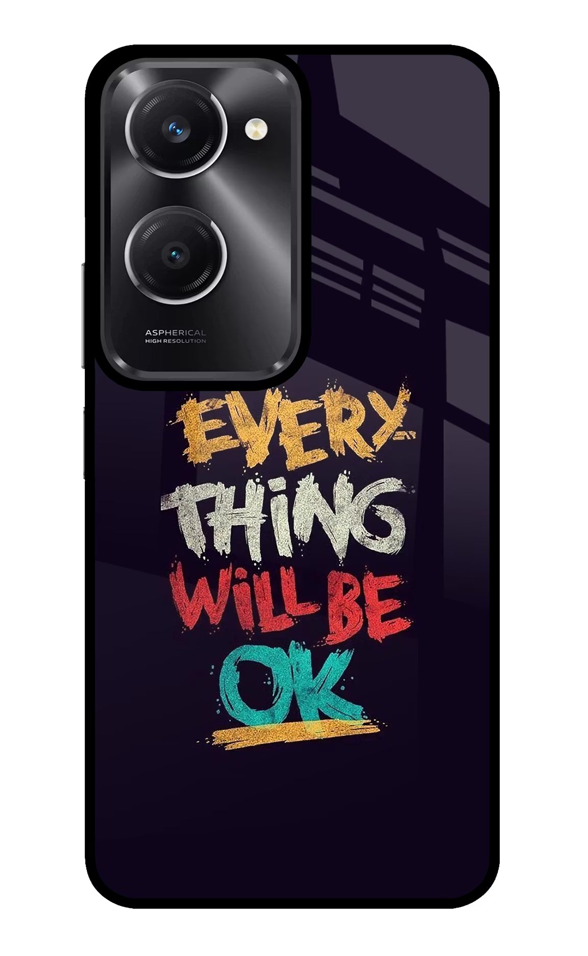 Everything Will Be Ok Vivo T3 Lite 5G Glass Case
