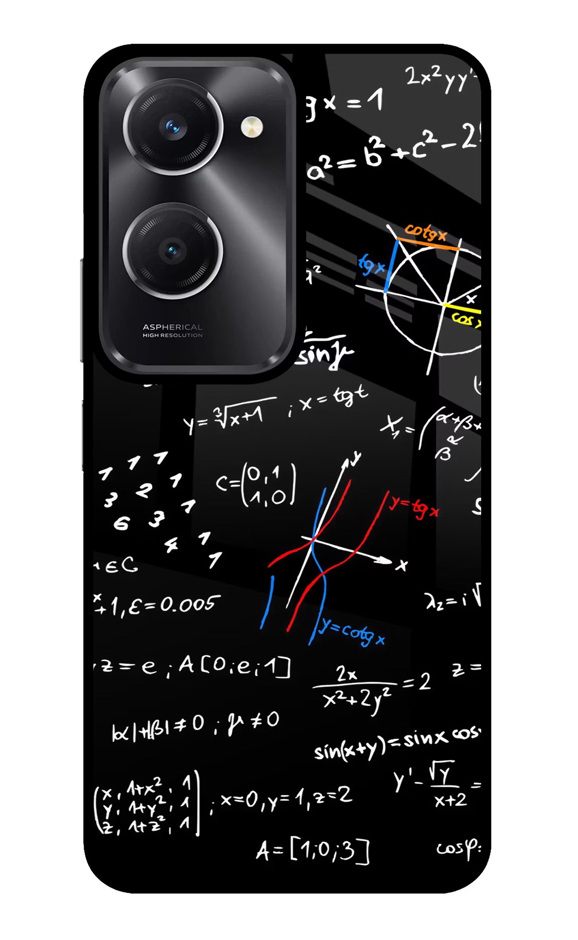 Mathematics Formula Vivo T3 Lite 5G Glass Case Back Cover by Casekaro